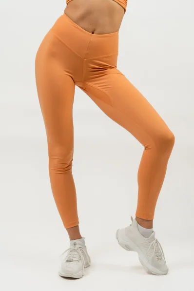 NEBBIA • Legíny s vysokým pasem ELEVATED oranžová • NebShop.cz 2