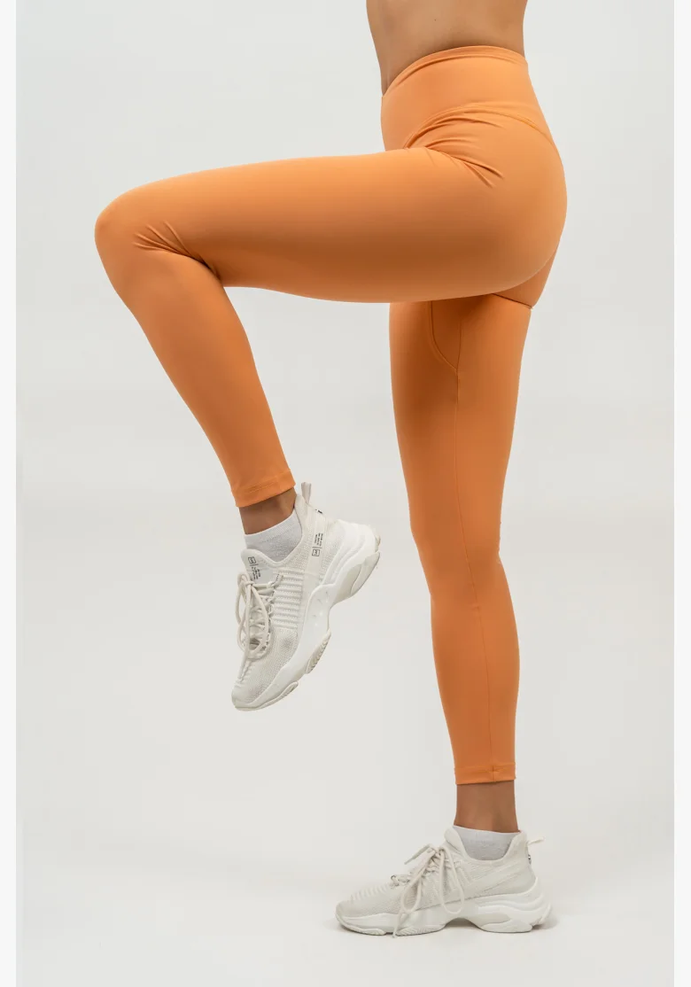 NEBBIA • Legíny s vysokým pasem ELEVATED oranžová • NebShop.cz