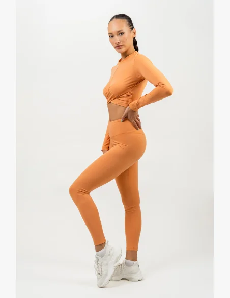 NEBBIA • Legíny s vysokým pasem ELEVATED oranžová • NebShop.cz