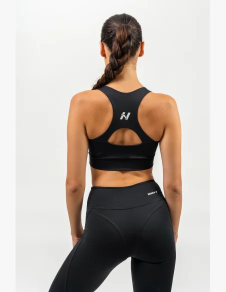 NEBBIA • Sportovní racer back podprsenka AGILE černá • NebShop.cz
