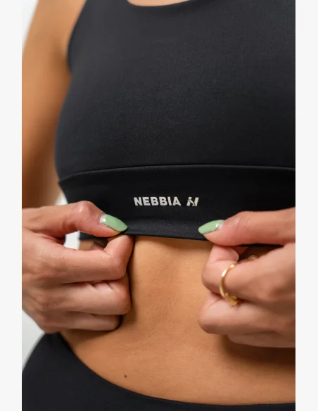 NEBBIA • Sportovní racer back podprsenka AGILE černá • NebShop.cz