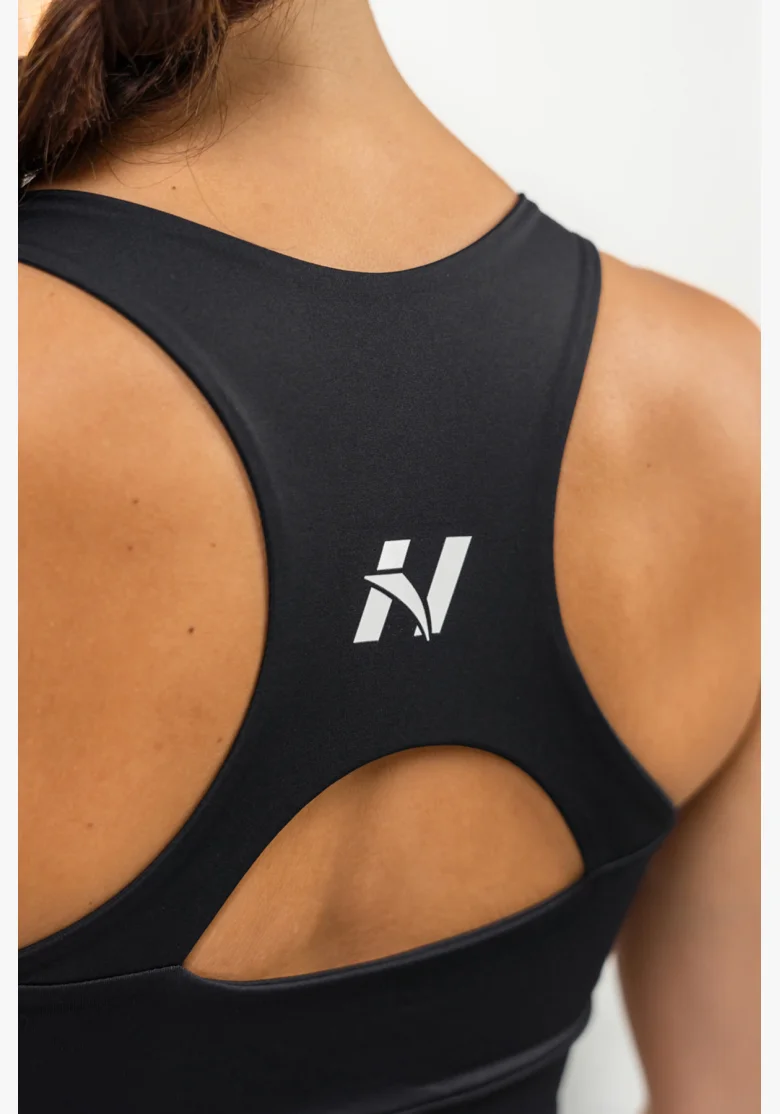 NEBBIA • Sportovní racer back podprsenka AGILE černá • NebShop.cz