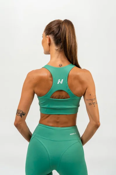 NEBBIA • Sportovní racer back podprsenka AGILE zelená • NebShop.cz 2