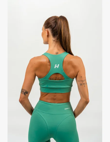 NEBBIA • Sportovní racer back podprsenka AGILE zelená • NebShop.cz