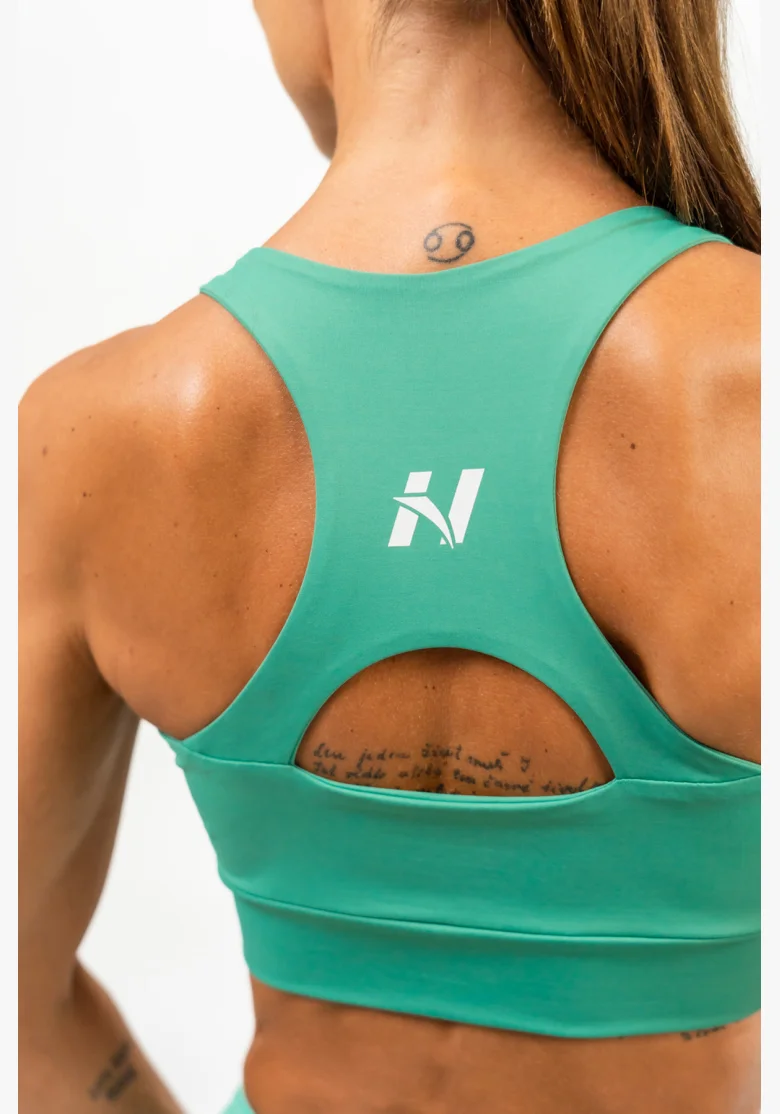 NEBBIA • Sportovní racer back podprsenka AGILE zelená • NebShop.cz
