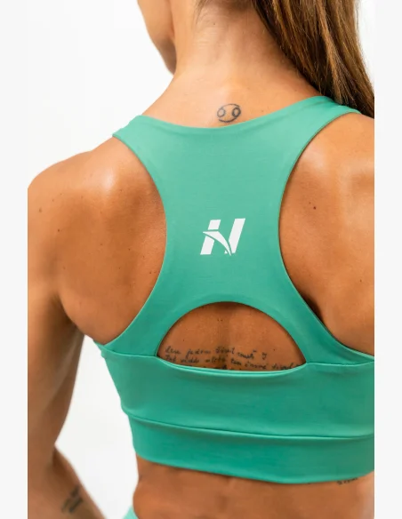 NEBBIA • Sportovní racer back podprsenka AGILE zelená • NebShop.cz