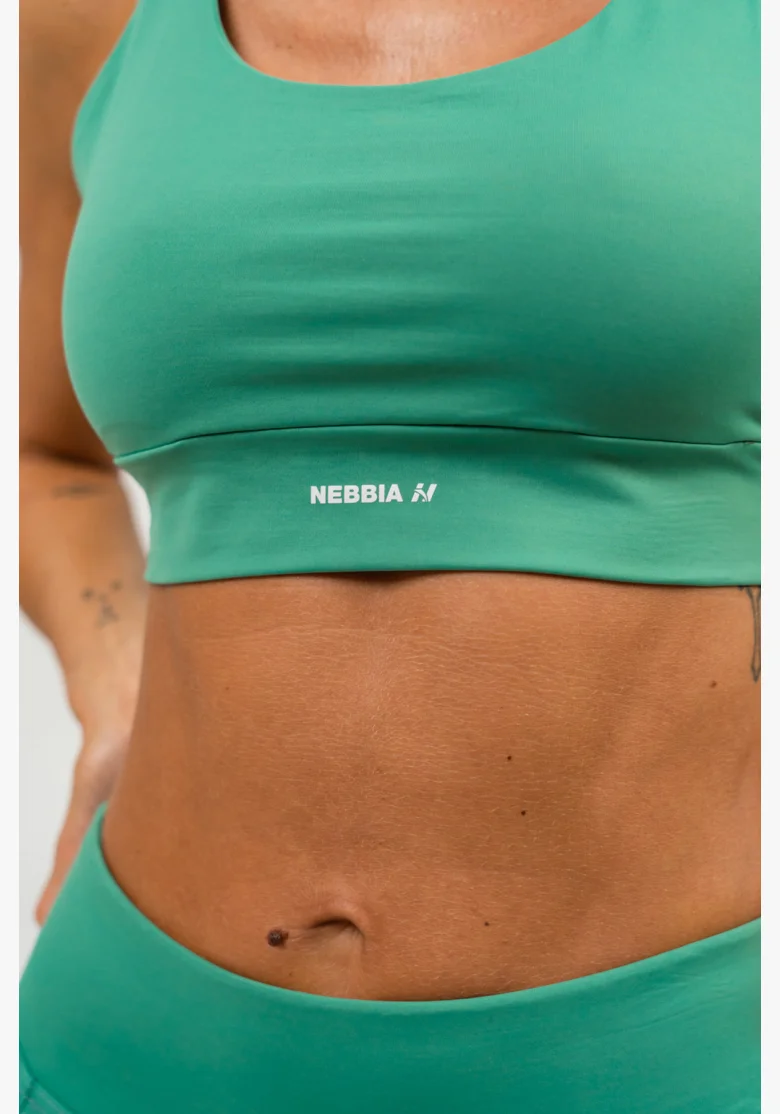 NEBBIA • Sportovní racer back podprsenka AGILE zelená • NebShop.cz
