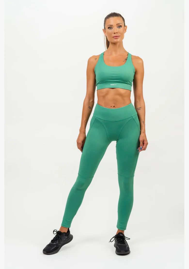 NEBBIA • Sportovní racer back podprsenka AGILE zelená • NebShop.cz