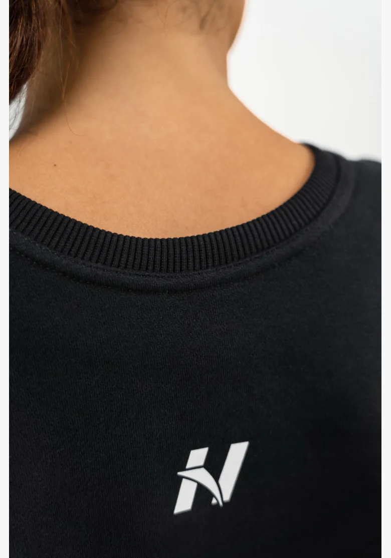 NEBBIA • Crop mikina GYM SPIRIT černá • NebShop.cz