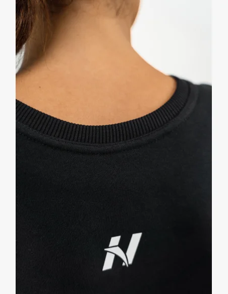 NEBBIA • Crop mikina GYM SPIRIT černá • NebShop.cz