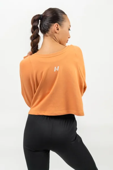 NEBBIA • Crop mikina GYM SPIRIT oranžová • NebShop.cz 2