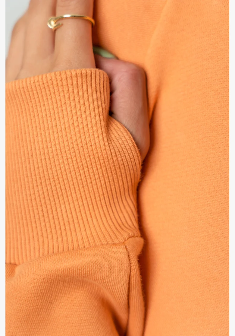 NEBBIA • Crop mikina GYM SPIRIT oranžová • NebShop.cz