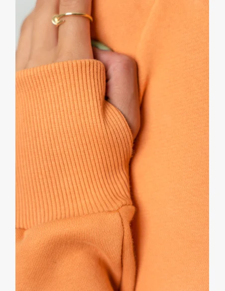 NEBBIA • Crop mikina GYM SPIRIT oranžová • NebShop.cz