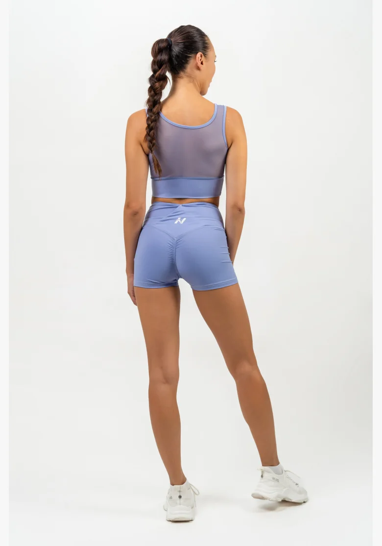 NEBBIA • Leginové šortky s vysokým pasem AGILE fialová • NebShop.cz