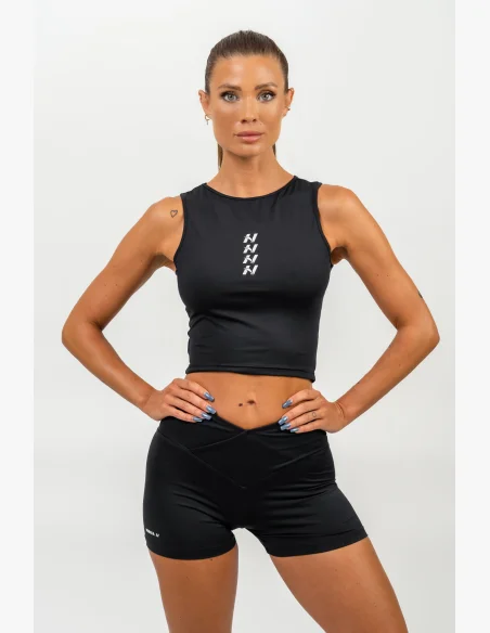 NEBBIA • Crop top tílko CONFIDENCE černá • NebShop.cz