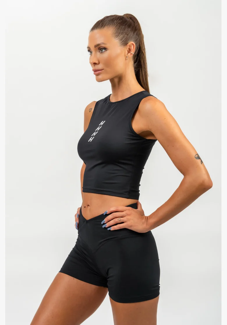 NEBBIA • Crop top tílko CONFIDENCE černá • NebShop.cz