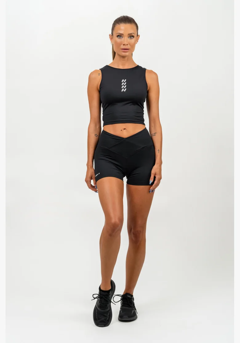 NEBBIA • Crop top tílko CONFIDENCE černá • NebShop.cz