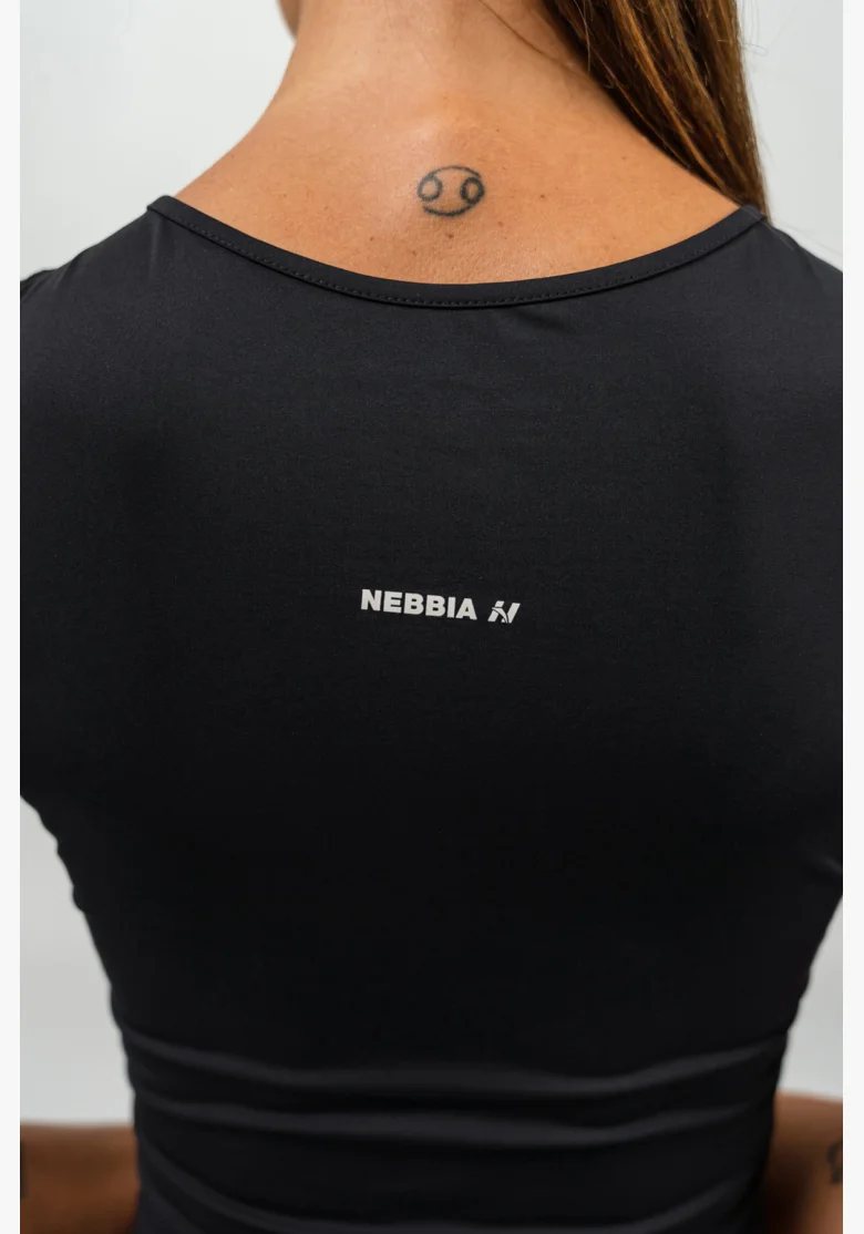 NEBBIA • Crop top tílko CONFIDENCE černá • NebShop.cz