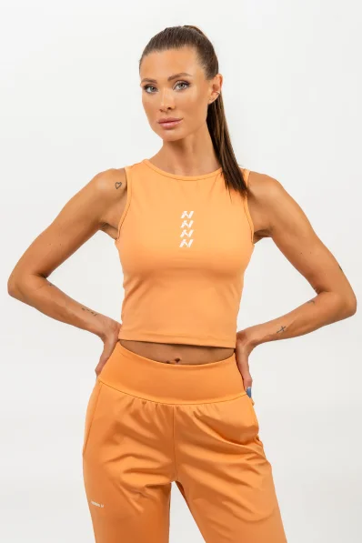NEBBIA • Crop top tílko CONFIDENCE oranžová • NebShop.cz