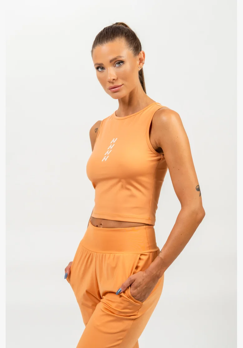 NEBBIA • Crop top tílko CONFIDENCE oranžová • NebShop.cz