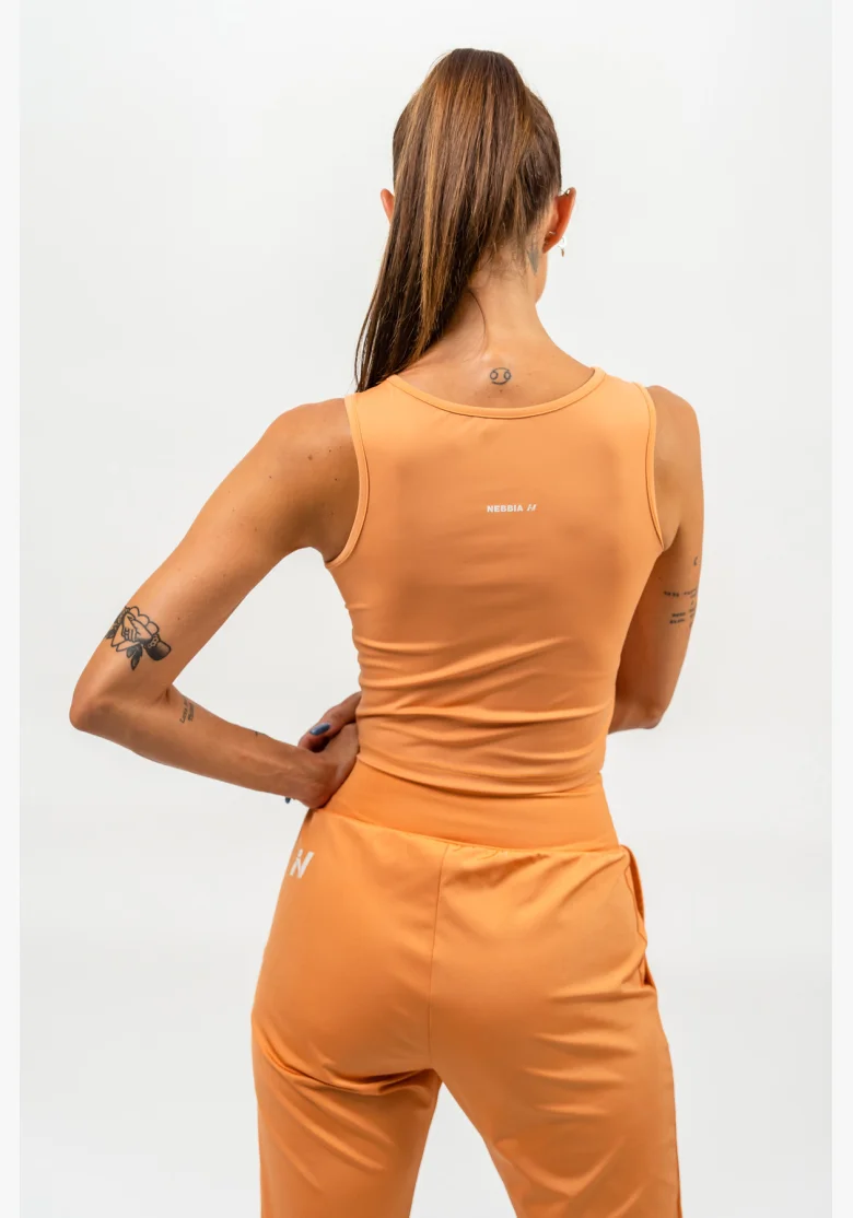 NEBBIA • Crop top tílko CONFIDENCE oranžová • NebShop.cz