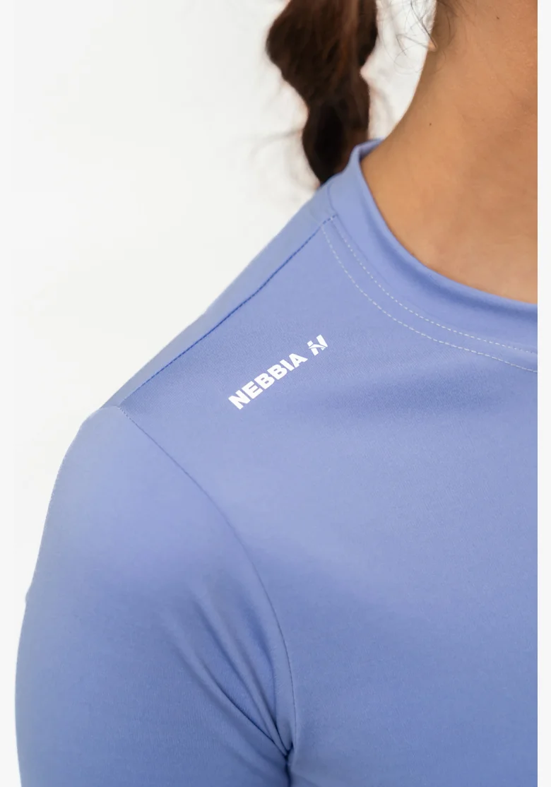 NEBBIA • Crop top s dlouhým rukávem ELEVATED fialová • NebShop.cz