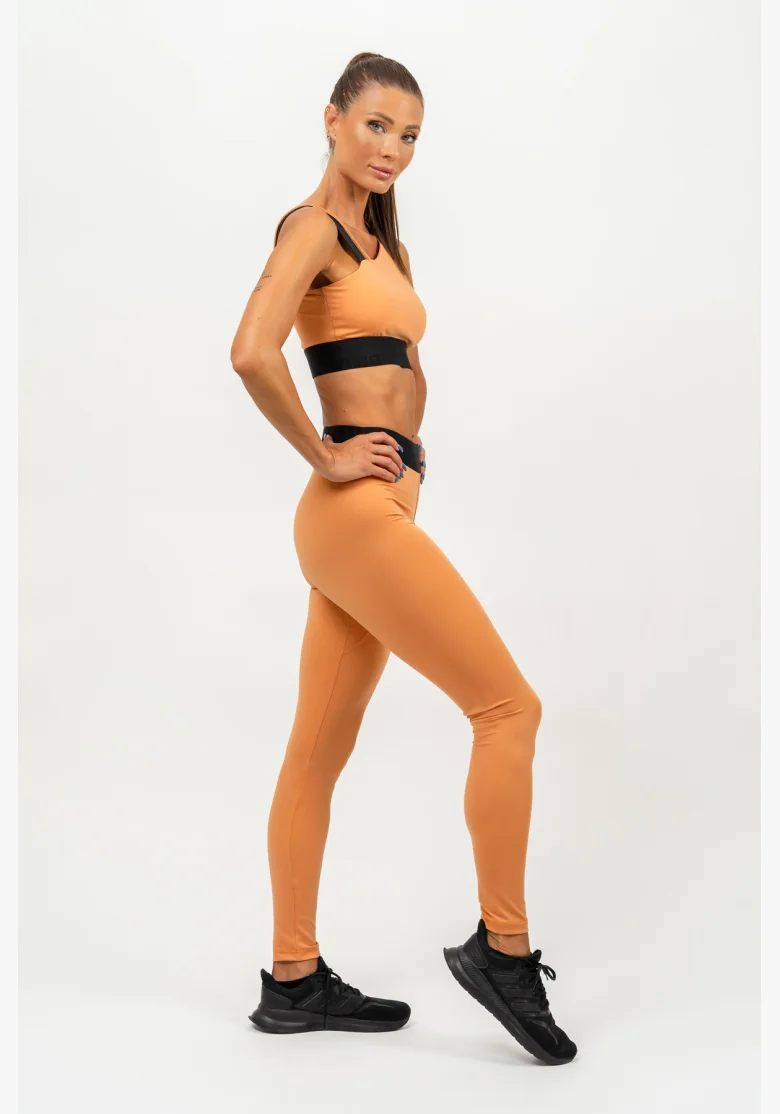 NEBBIA • Legíny s vysokým pasem ELITE oranžová • NebShop.cz
