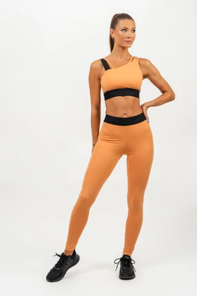 NEBBIA • Legíny s vysokým pasem ELITE oranžová • NebShop.cz