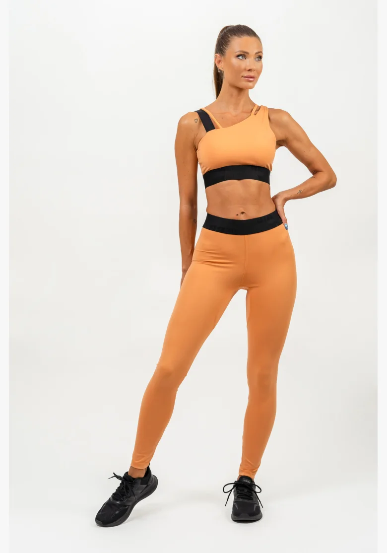 NEBBIA • Legíny s vysokým pasem ELITE oranžová • NebShop.cz