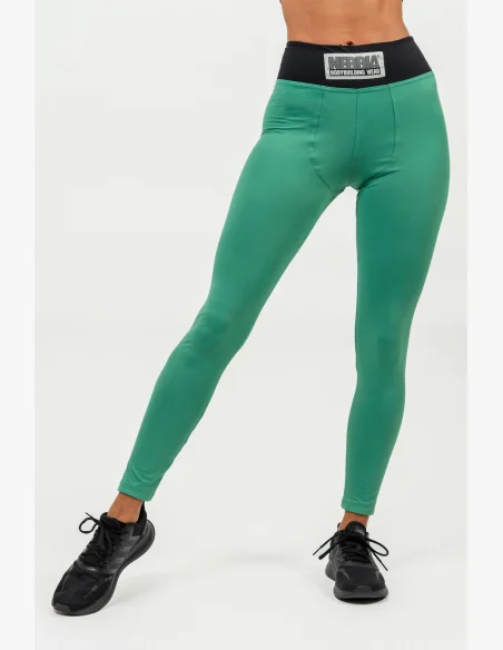 NEBBIA • Legíny s vysokým pasem SIGNATURE zelená • Nebshop.cz