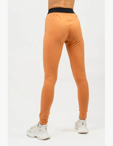 NEBBIA • Slim fit legíny s kapsami GYM SPIRIT oranžová • Nebshop.cz