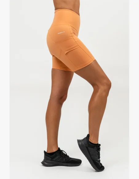 NEBBIA • Cyklistické šortky s vysokým pasem ELITE oranžová • Nebshop.cz