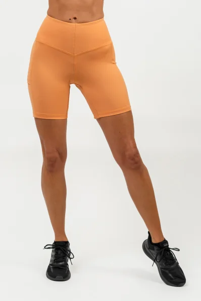 NEBBIA • Cyklistické šortky s vysokým pasem ELITE oranžová • Nebshop.cz