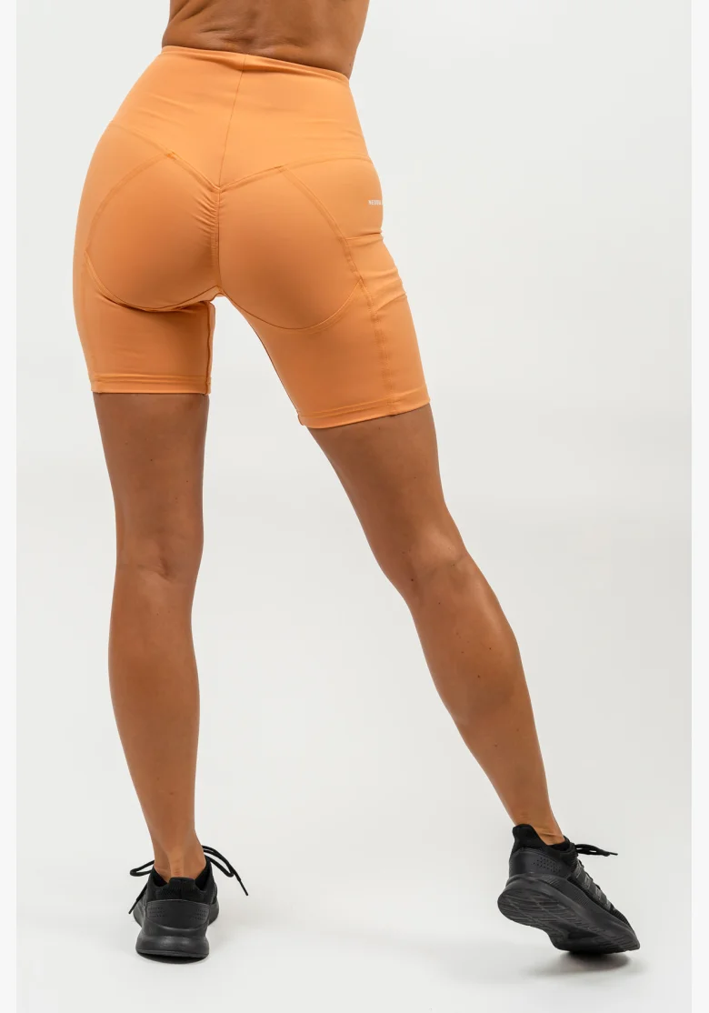 NEBBIA • Cyklistické šortky s vysokým pasem ELITE oranžová • Nebshop.cz