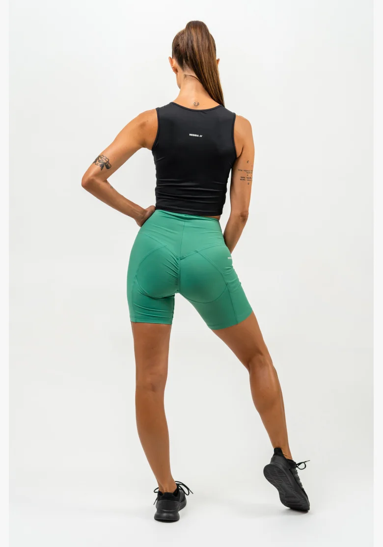 NEBBIA • Cyklistické šortky s vysokým pasem ELITE zelená • Nebshop.cz