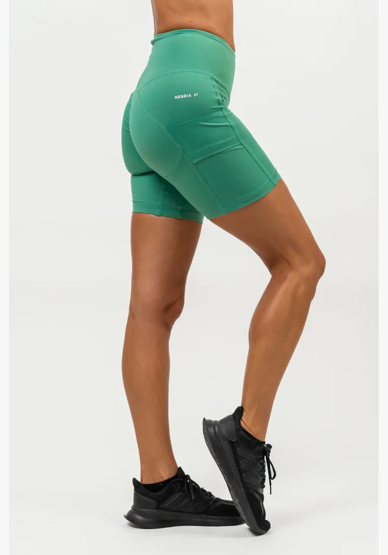 NEBBIA • Cyklistické šortky s vysokým pasem ELITE zelená • Nebshop.cz