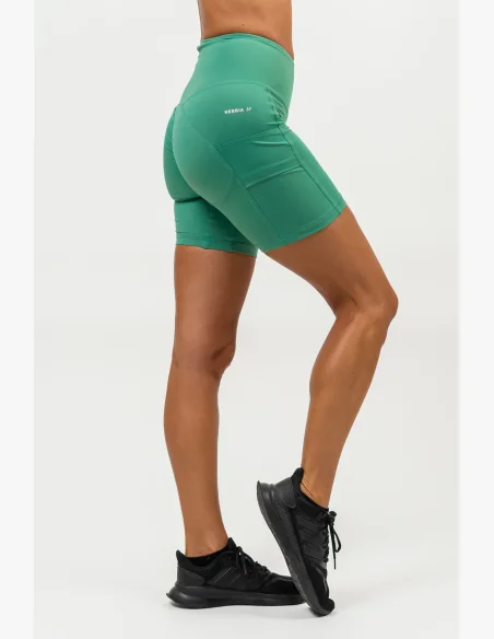 NEBBIA • Cyklistické šortky s vysokým pasem ELITE zelená • Nebshop.cz