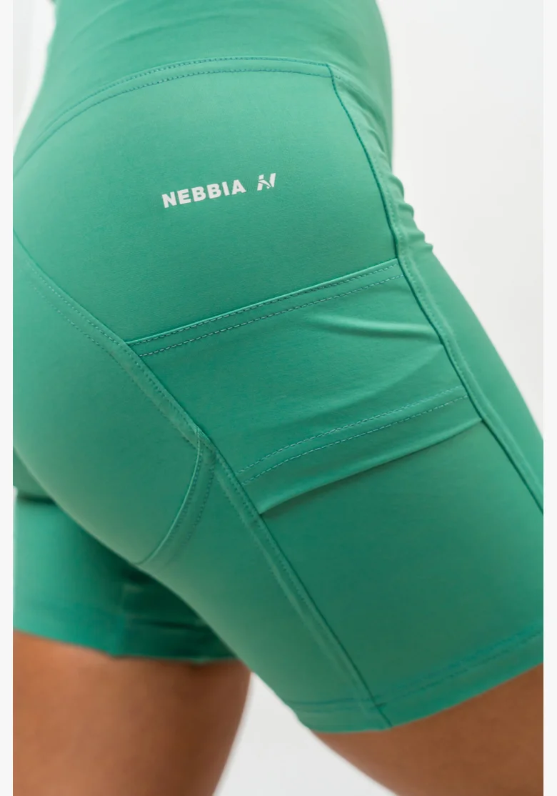 NEBBIA • Cyklistické šortky s vysokým pasem ELITE zelená • Nebshop.cz