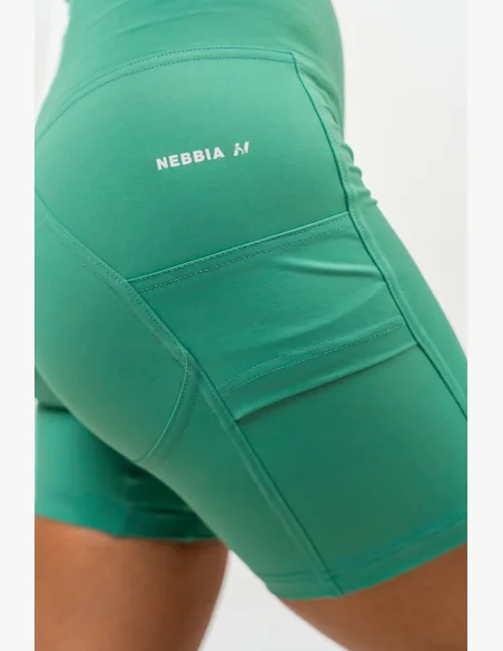 NEBBIA • Cyklistické šortky s vysokým pasem ELITE zelená • Nebshop.cz