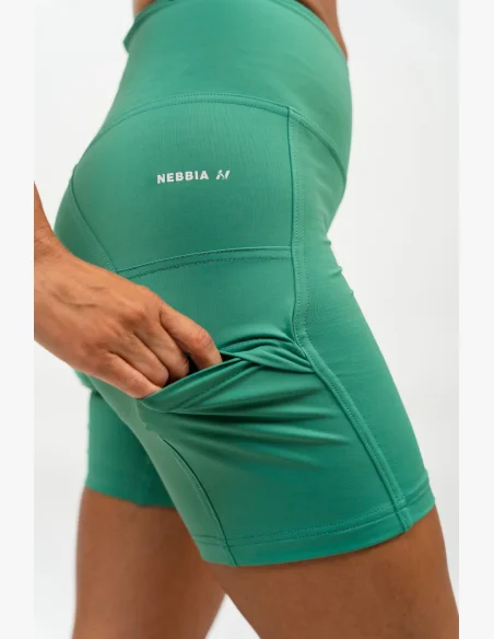NEBBIA • Cyklistické šortky s vysokým pasem ELITE zelená • Nebshop.cz