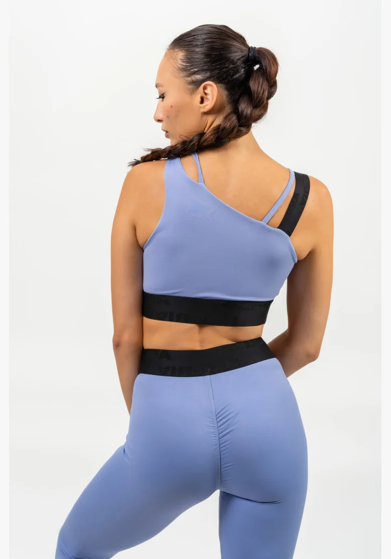 NEBBIA • Asymetrická sportovní podprsenka ELITE fialová • Nebshop.cz