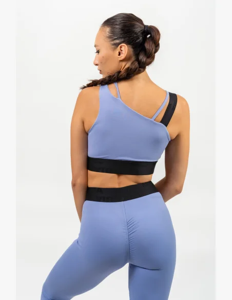 NEBBIA • Asymetrická sportovní podprsenka ELITE fialová • Nebshop.cz