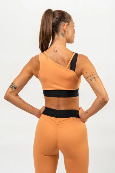 NEBBIA • Asymetrická sportovní podprsenka ELITE oranžová • Nebshop.cz 2