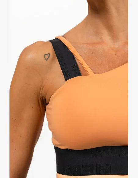 NEBBIA • Asymetrická sportovní podprsenka ELITE oranžová • Nebshop.cz