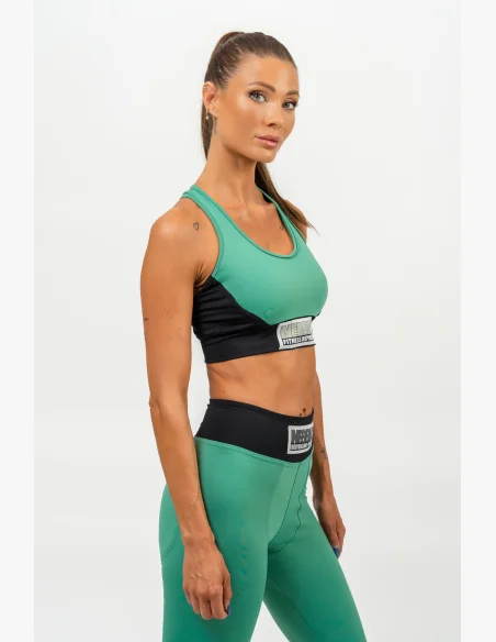 NEBBIA • Vyztužená sportovní podprsenka SIGNATURE zelená • Nebshop.cz