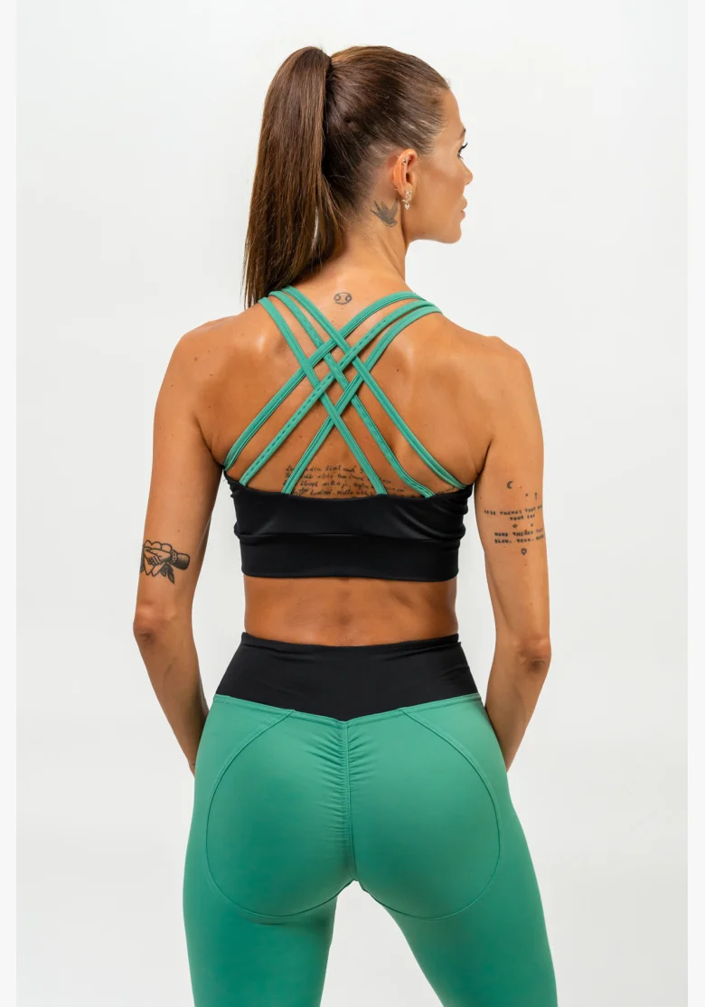 NEBBIA • Vyztužená sportovní podprsenka SIGNATURE zelená • Nebshop.cz