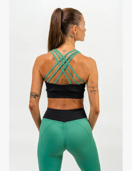 NEBBIA • Vyztužená sportovní podprsenka SIGNATURE zelená • Nebshop.cz
