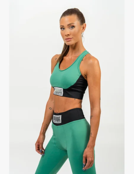 NEBBIA • Vyztužená sportovní podprsenka SIGNATURE zelená • Nebshop.cz