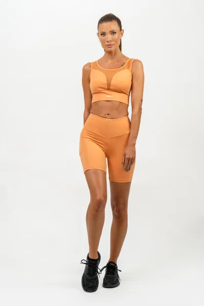NEBBIA • Sportovní podprsenka se síťkou PERFORMANCE oranžová • Nebshop.cz 2