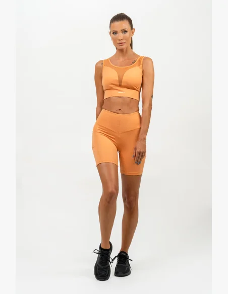 NEBBIA • Sportovní podprsenka se síťkou PERFORMANCE oranžová • Nebshop.cz